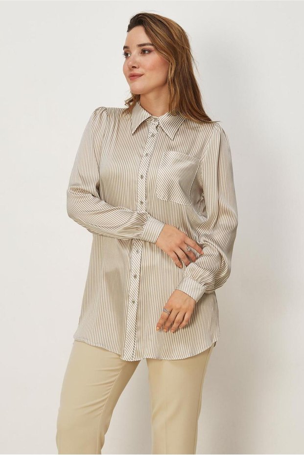 Striped Satin Tunic 46795