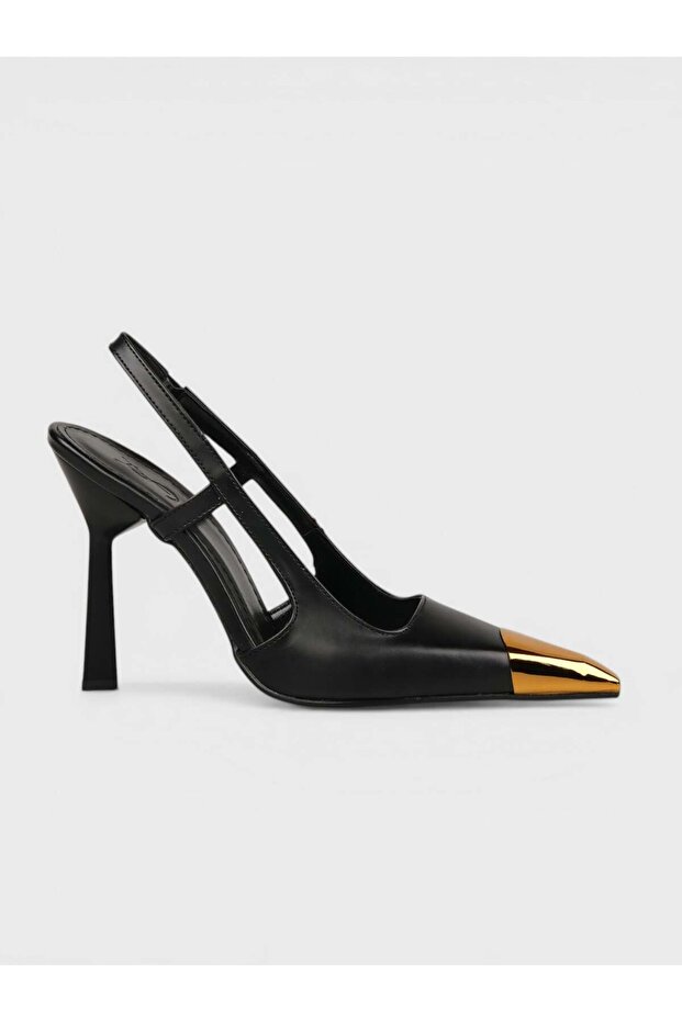 Women's summer 11cm thin open heeled shoes - 230 3161 - black