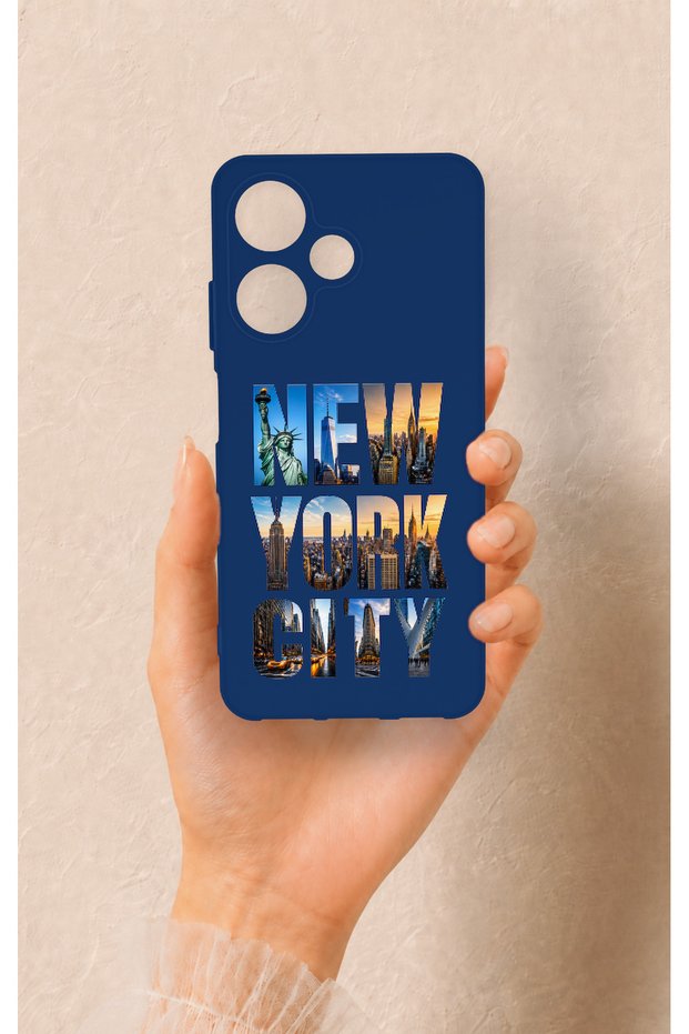 Infinix Hot 30I Compatible New York City Patterned Silicone Case