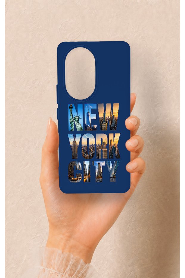 Honor 200 Pro 5g Compatible New York City Patterned Silicone Case