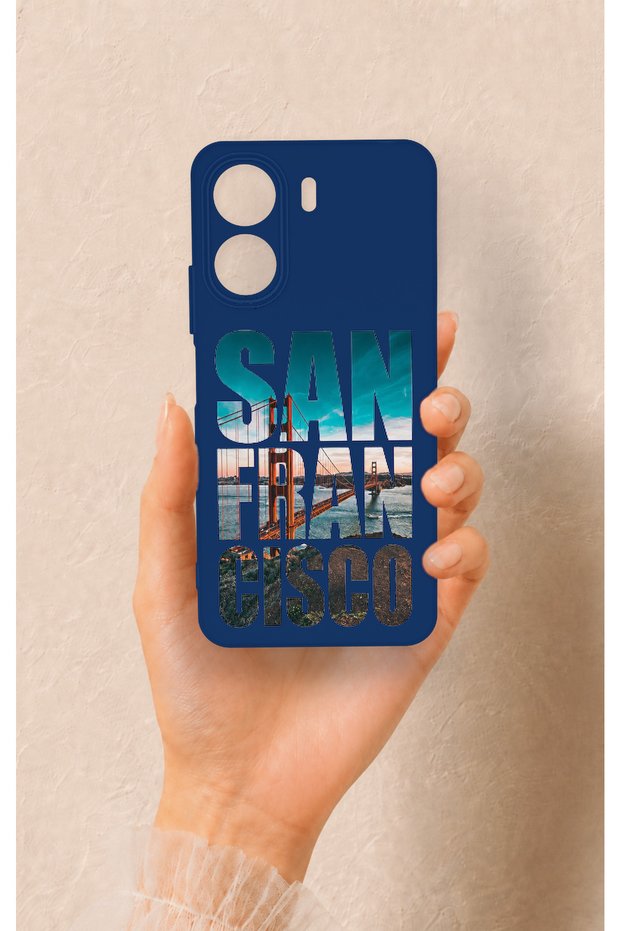 Redmi 13C Compatible San Francisco Patterned Silicone Case
