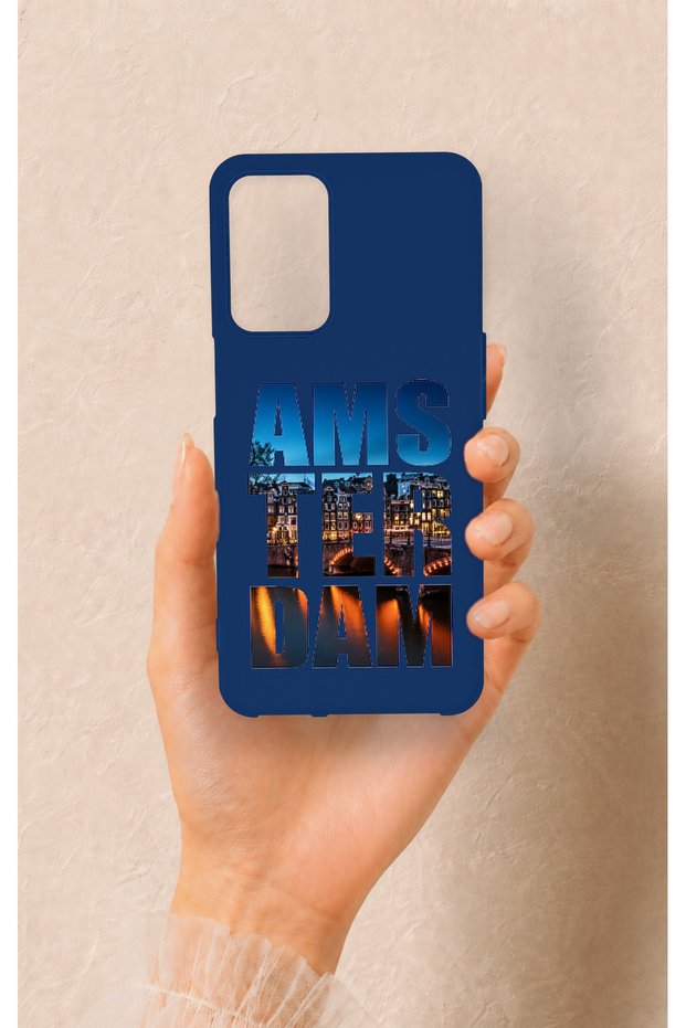 Oppo A16 Compatible Amsterdam Patterned Silicone Case