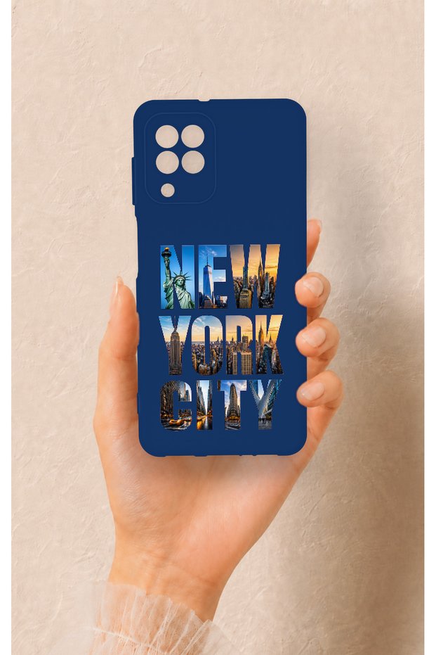 Samsung A22 Compatible New York City Patterned Silicone Case