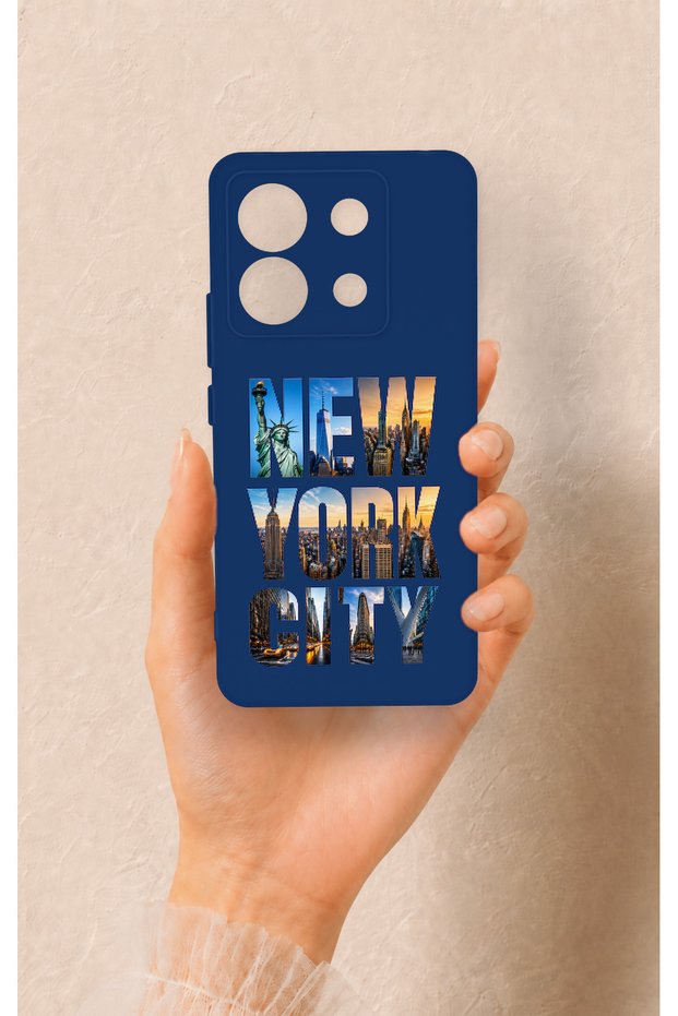 Redmi Note 13 Pro 5g Compatible New York City Patterned Silicone Case
