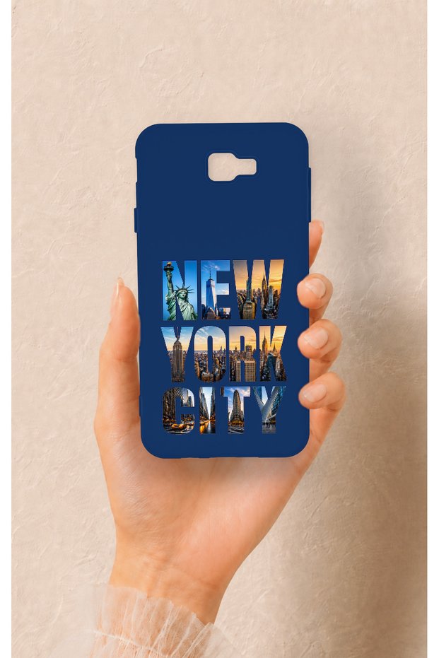 Samsung J7 Prime Compatible New York City Patterned Silicone Case