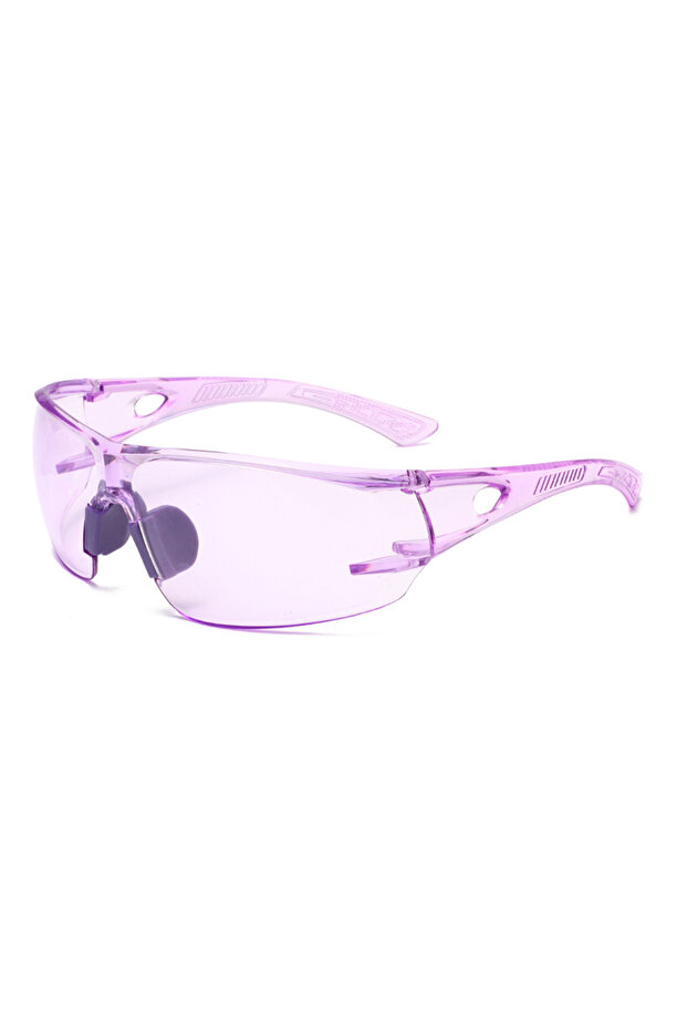 PURPLE Multi-color Rimless PC Safety Glasses, Anti-pollen Anti Blue Light Protective Eyewear for Men