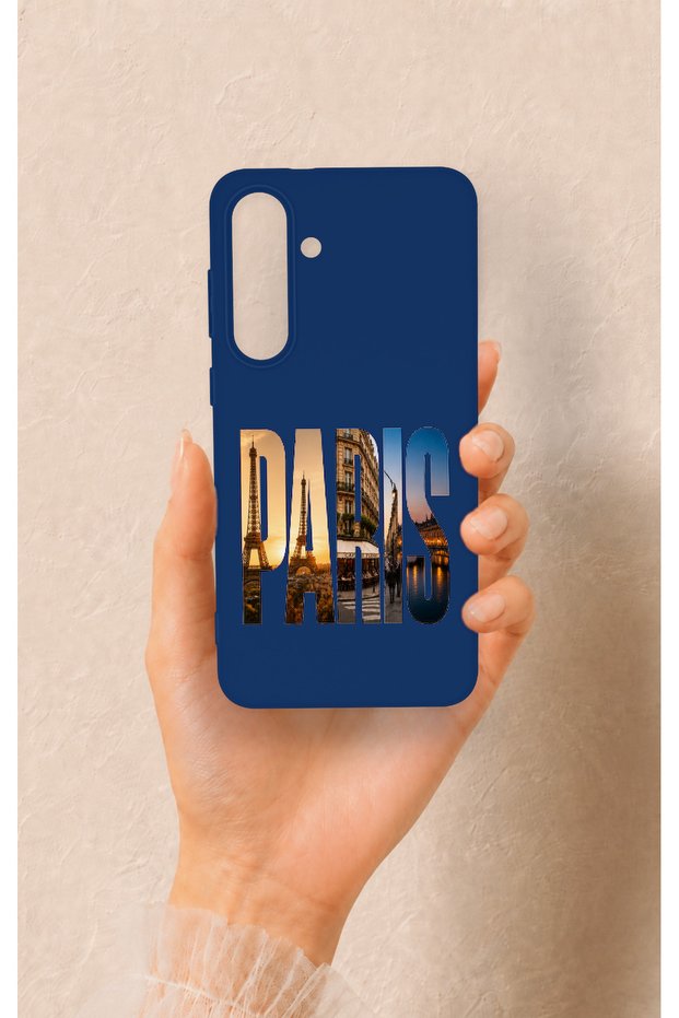 Samsung S25Fe Compatible Paris Patterned Silicone Case