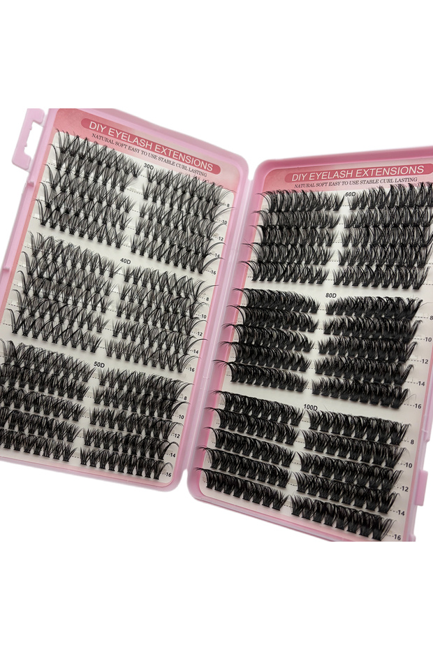 Model1 DIY Lash Clusters False Eyelashes 30D-100D Mixed Density 540PCS Thick Fluffy Individual Lashe