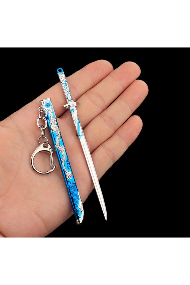 A1 1Pc Unopened Blade Pendant Keychain Zinc Alloy Ancient Sword Charm Keyring Vintage Jewelry For Me