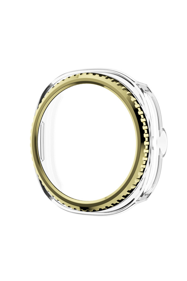 Watch 8 classic 46mm Gold Bezel Ring+Cover for Samsung Galaxy Watch 8 classic 46mm Protector Hard PC