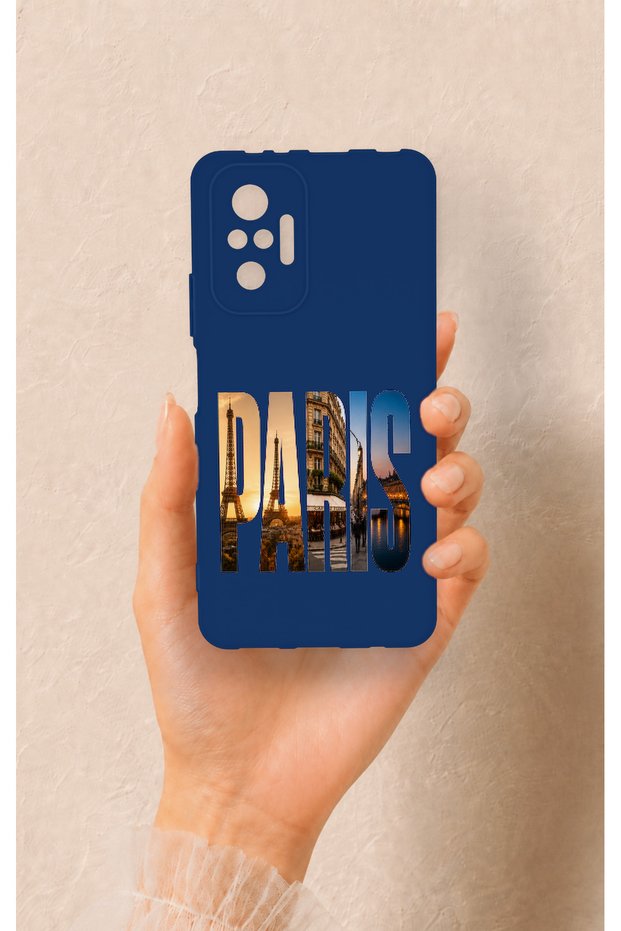 Redmi Note 10 Pro Compatible Paris Patterned Silicone Case