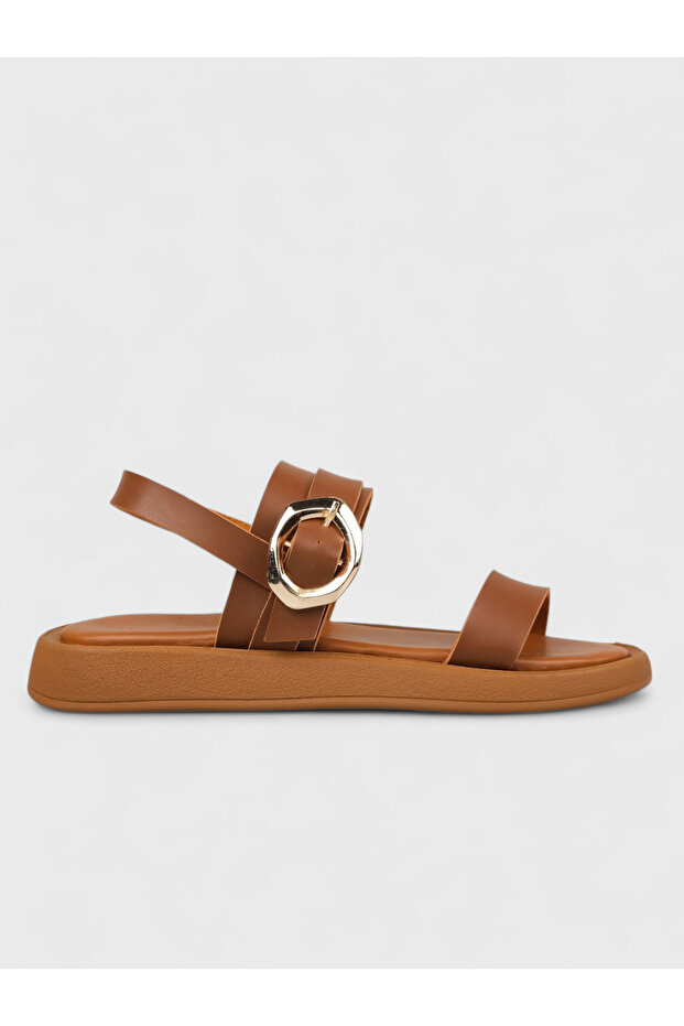 Women's Summer Flat Sandals - 230 3185 - Tan