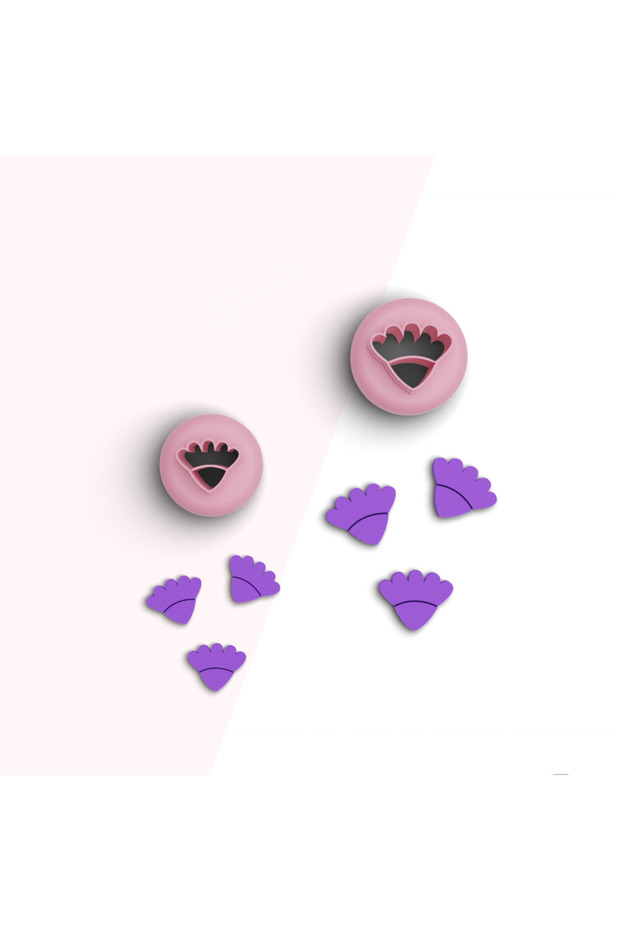 Flower Mini Polymer Clay Cutting Mold, Earring Molds, Ornament Molds, Ceramic Mold, No:384