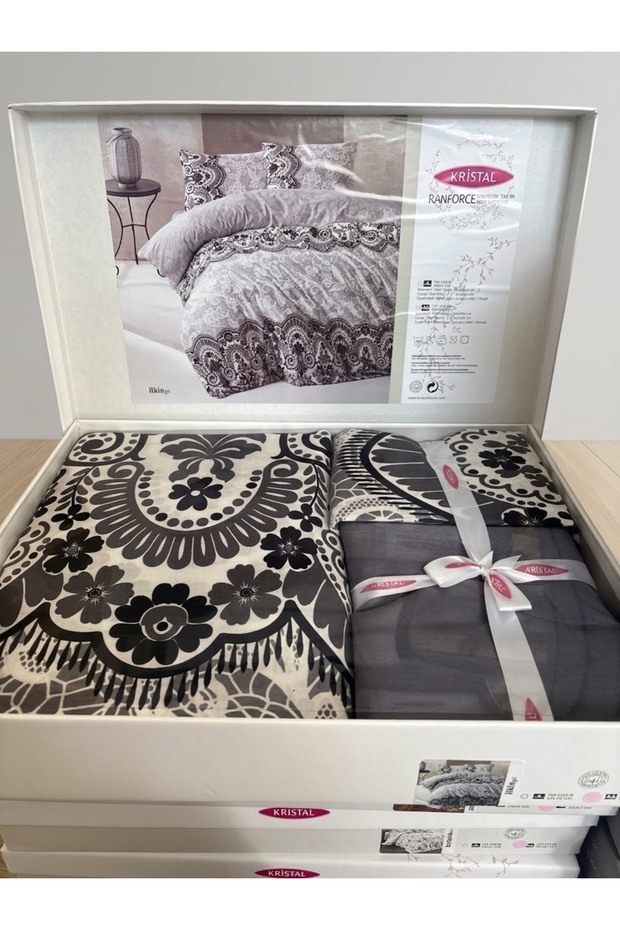 Kristal 100% Cotton Double Duvet Cover Set