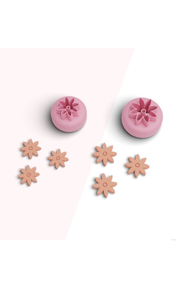 Daisy Mini Polymer Clay Mold, Earring Molds, Dough Molds, Ceramic Mold, No:174