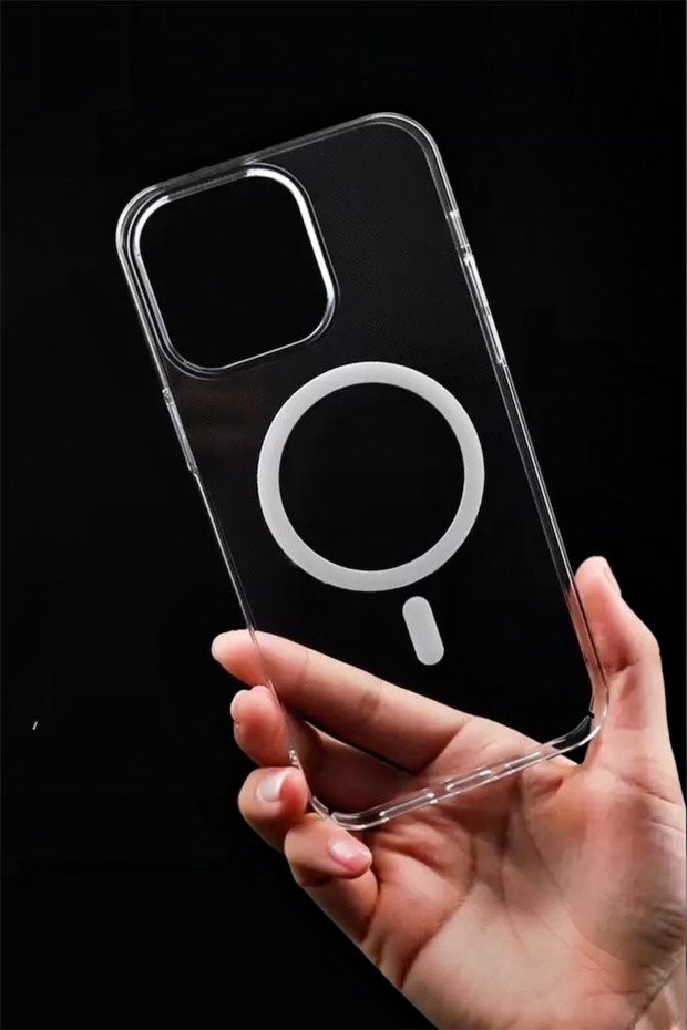 Transparent Case Compatible with iPhone 15Promax with Magsafe Pc Mica Material Ultra Thin Non-Yellowing Magnetic Cover