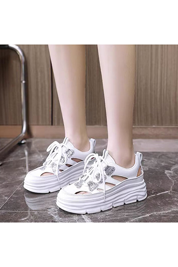 Women's Glitter Platform Sneakers