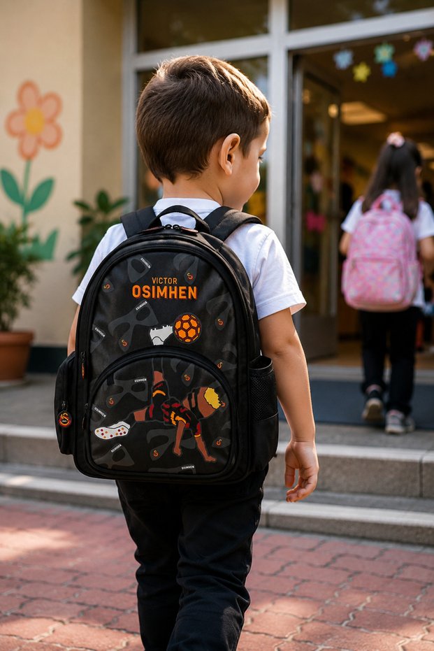 Victor Osimhen Kindergarten Bag Football Player Fan Children's School Bag 33X28X15 cm