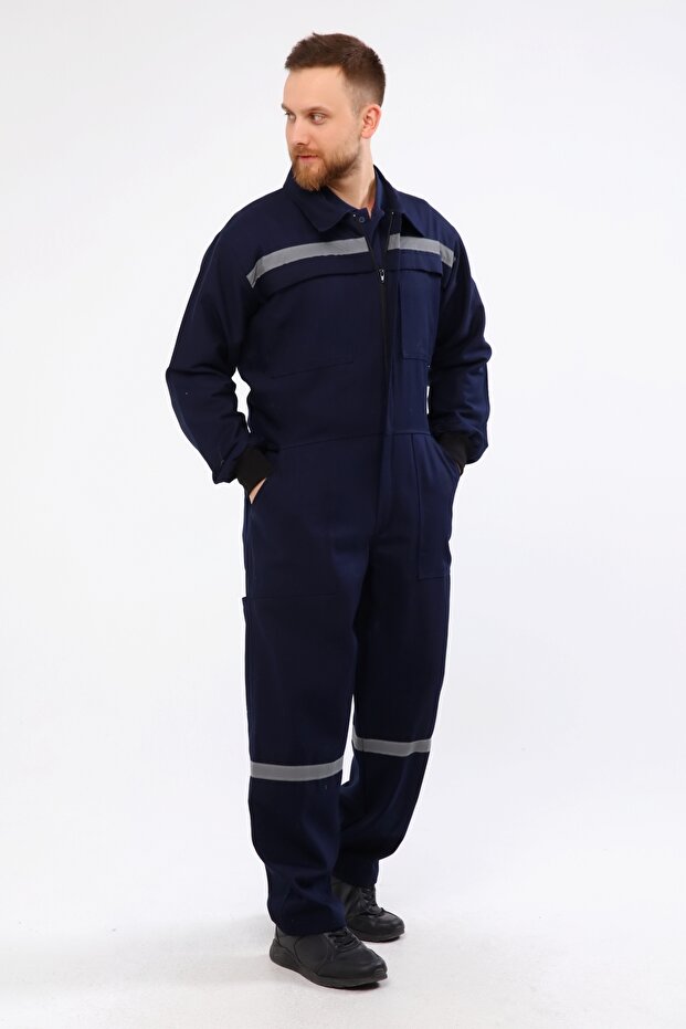 7X7 Gabardine Winter Work Overalls with Reflectors and 5 Pockets