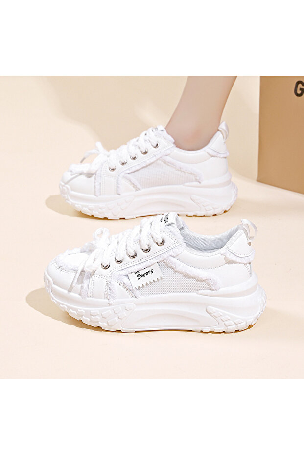 Women's Chunky Lace-Up Sneakers