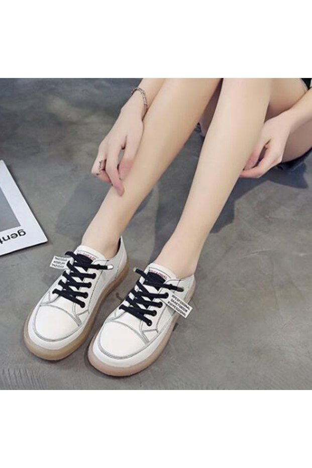 Women's Black Sports Lace-Up Sneakers