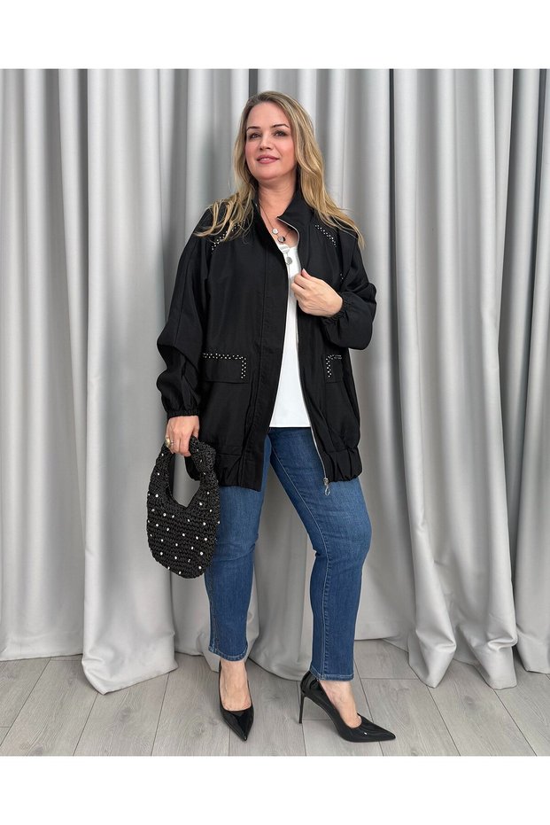 Marella Bomber Ceket Siyah
