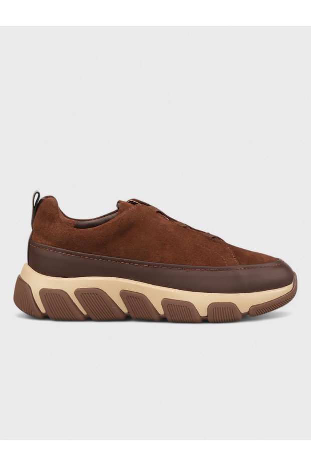 Men's Winter Casual Shoes - 146 9003 - Brown-Brown Suede