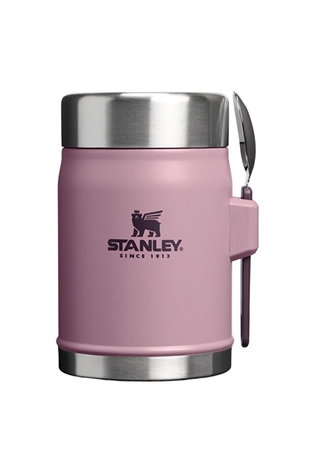 Classic Legendary Food Thermos with Spoon 0.4L Purple Smoke