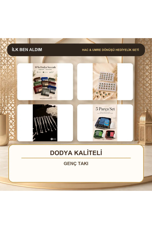 10-Person Hajj Umrah Prayer Mat Set - Dodya Quality Youth Jewelry