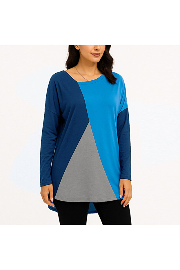 Women's Geometric pattern Long Sleeve Blouse