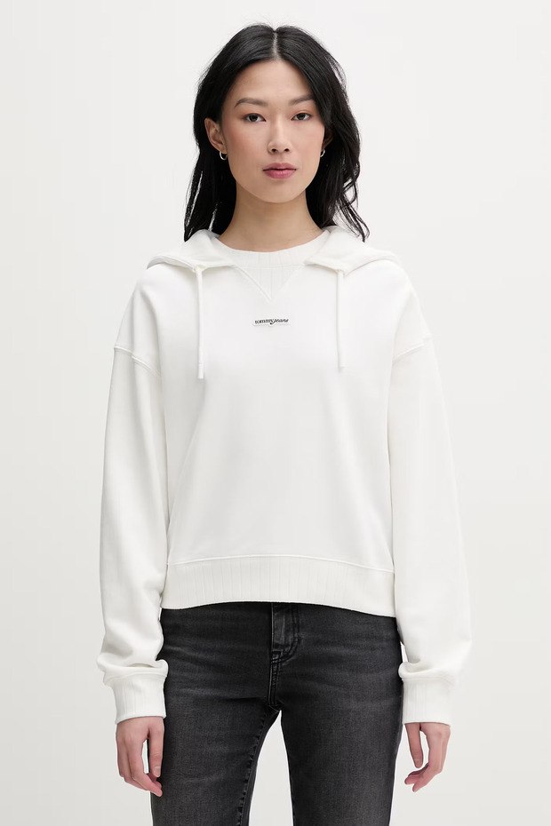 Tjw Bxy Sh Script Label Hoodie Sweatshirt Women