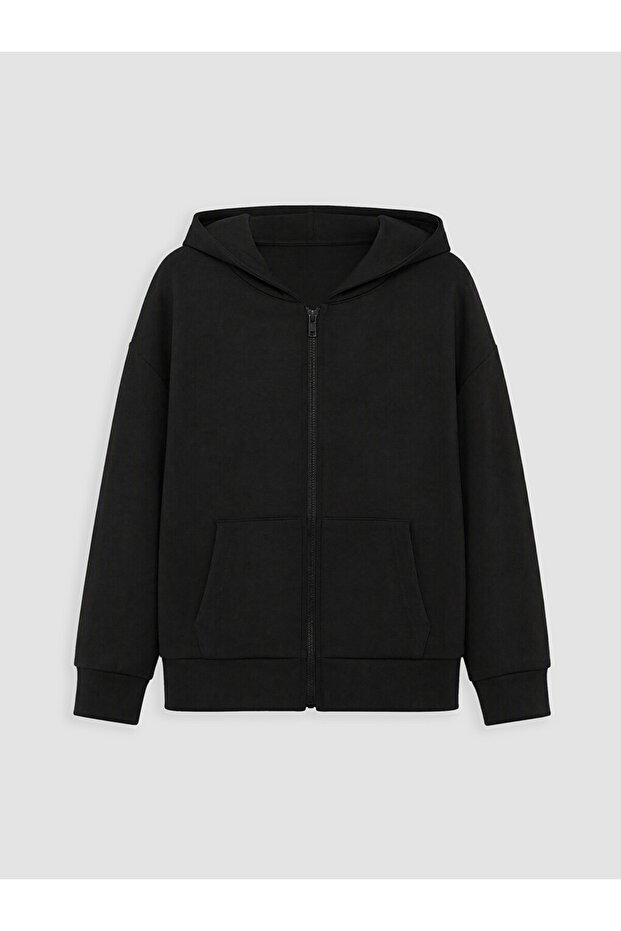 Hooded Girls' Soft Touch Zipper Sweatshirt for Style Enthusiasts from Uzg Store