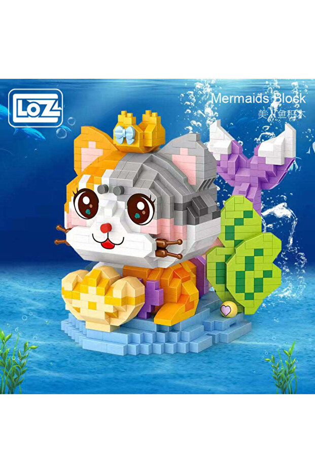 Lz8114 Crown-Wearing Mermaid 1020 Piece Block