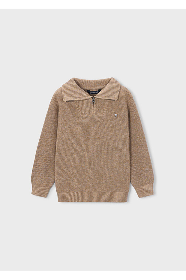 Boy's Zip-Up Sweatshirt Cacao 4307