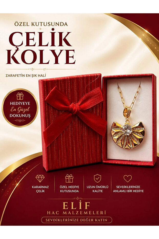 Stainless steel oyster model necklace in a special gift box - tarnish resistant