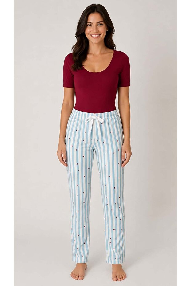 Women's Heart Patterned Milan Single Bottom