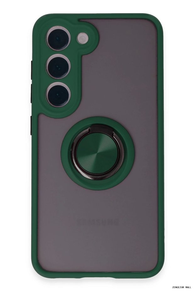 Zngzrmll Galaxy S23 Case Montreal Silicone Cover with Ring (175624) - Green