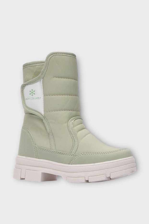 Cold and Water Resistant Velcro Children's Boots Green