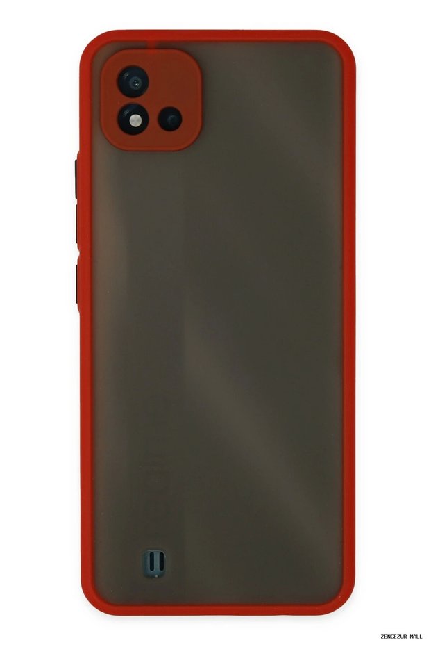 Zngzrmll Realme C11 2021 Case Montreal Silicone Cover (180305) - Red