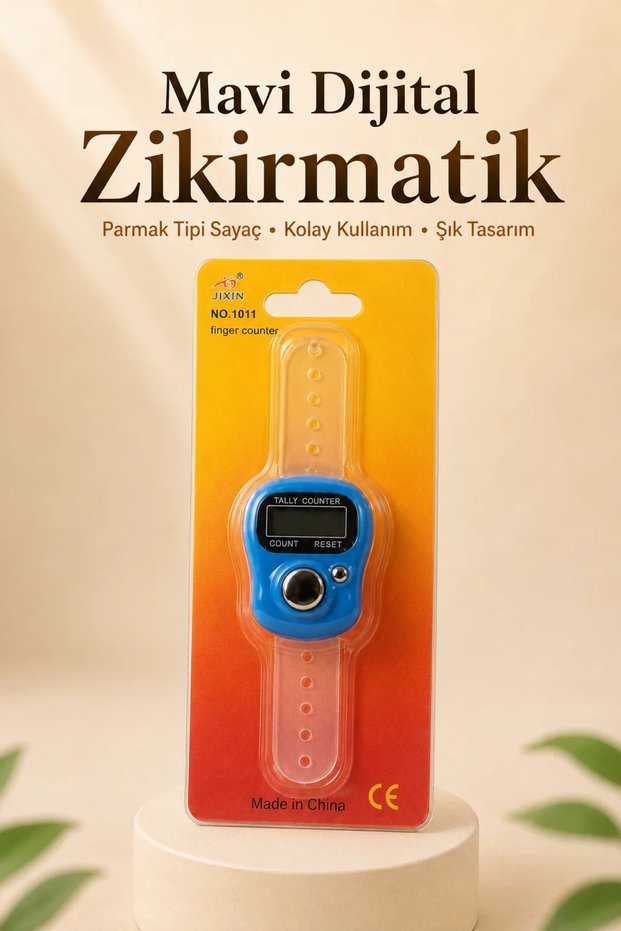 Cartelalı Digital Zikirmatik - Blue