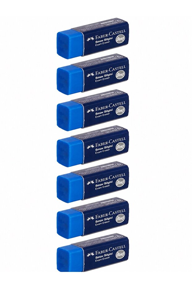 7 Blue Exam Erasers