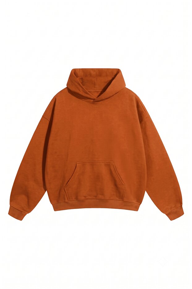 Unisex Men'S/Women's Oversize Cotton Hooded Sweatshirt