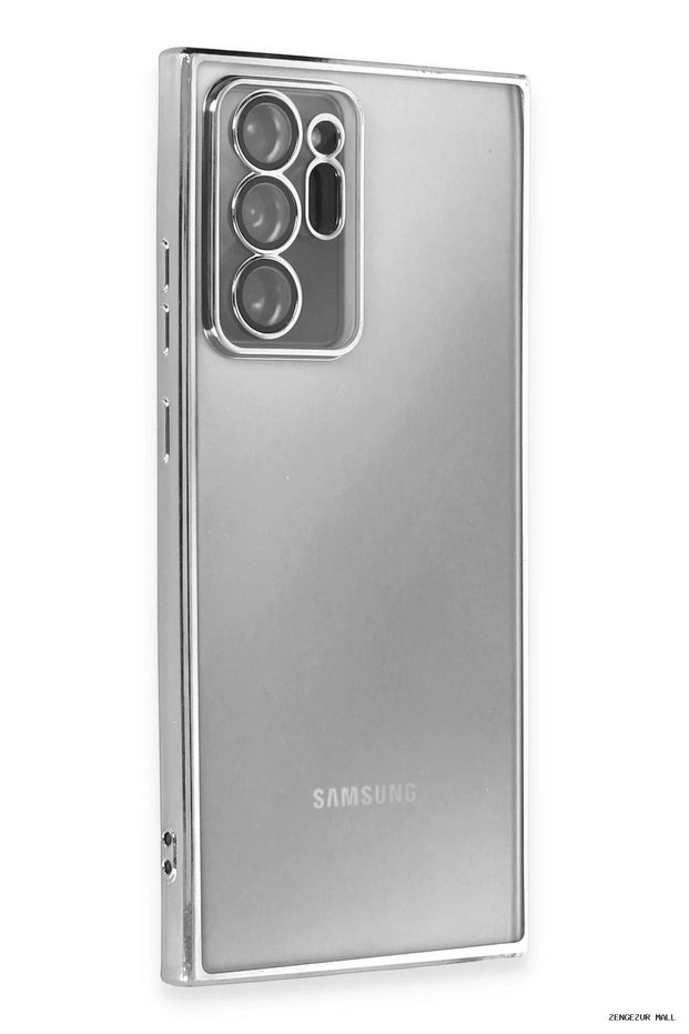 Zngzrmll Galaxy Note 20 Ultra Case Silicone with Lens (190310) - Silver