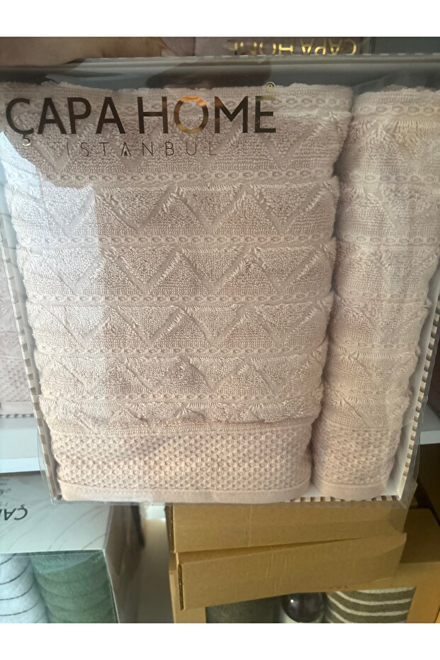 Bath Towel Set for One Person (1 Large Bath Towel, 1 Head Towel)