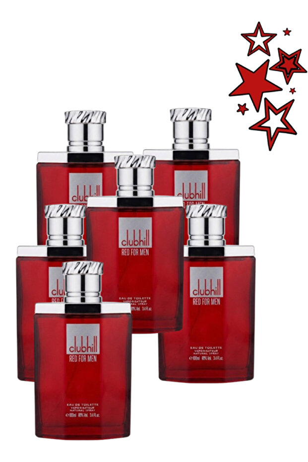 6 قطع عطر كلوب هيل ريد للرجال 100 مل