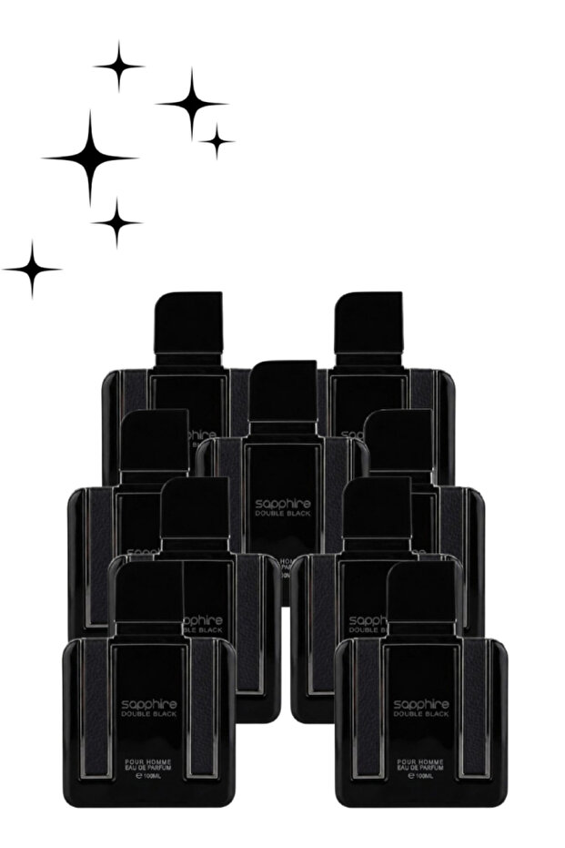 9 Pieces Sapphire Double Black Pour Homme Perfume 100ML