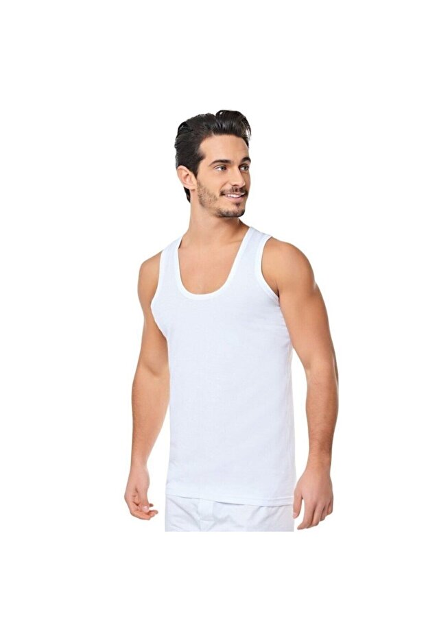 Tutku-Seher Combed Cotton Camisole Undershirt 9 Pieces