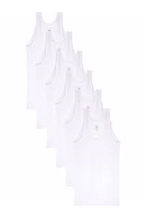 Tutku-Tutku 6-Pack Men's Undershirts White