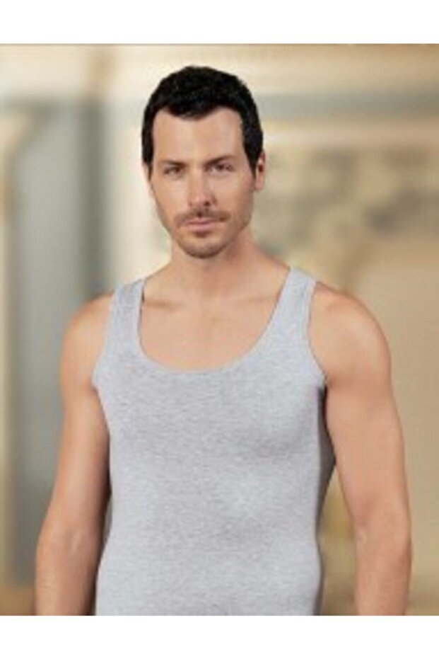 Tutku-Wide Strap Sportsman 6-Piece Gray Undershirt