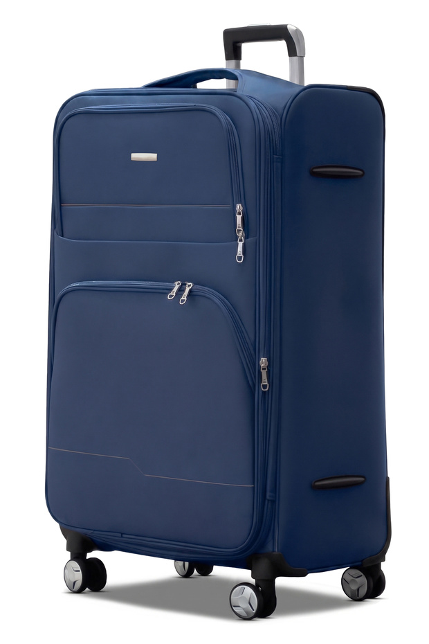 Prestige Premium Nylon Expandable Large Checked 28 Inch (30-35kg) Luggage, Soft Material, Lightweight, Combination Lock, Suitcase
